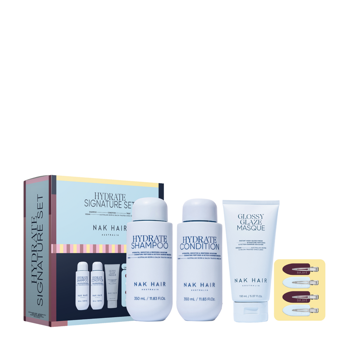 Nak Signature Hydrate Trio to hydrate dry and thirsty hair
