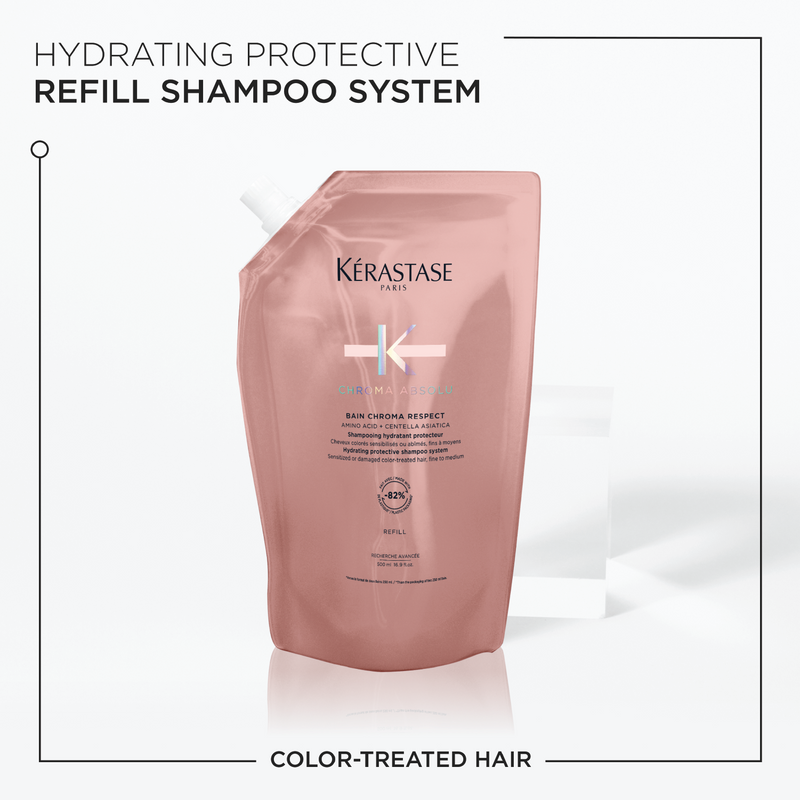 Kérastase Chroma Absolu Respect Refill Shampoo Pouch For Colour-Treated Hair 500ml