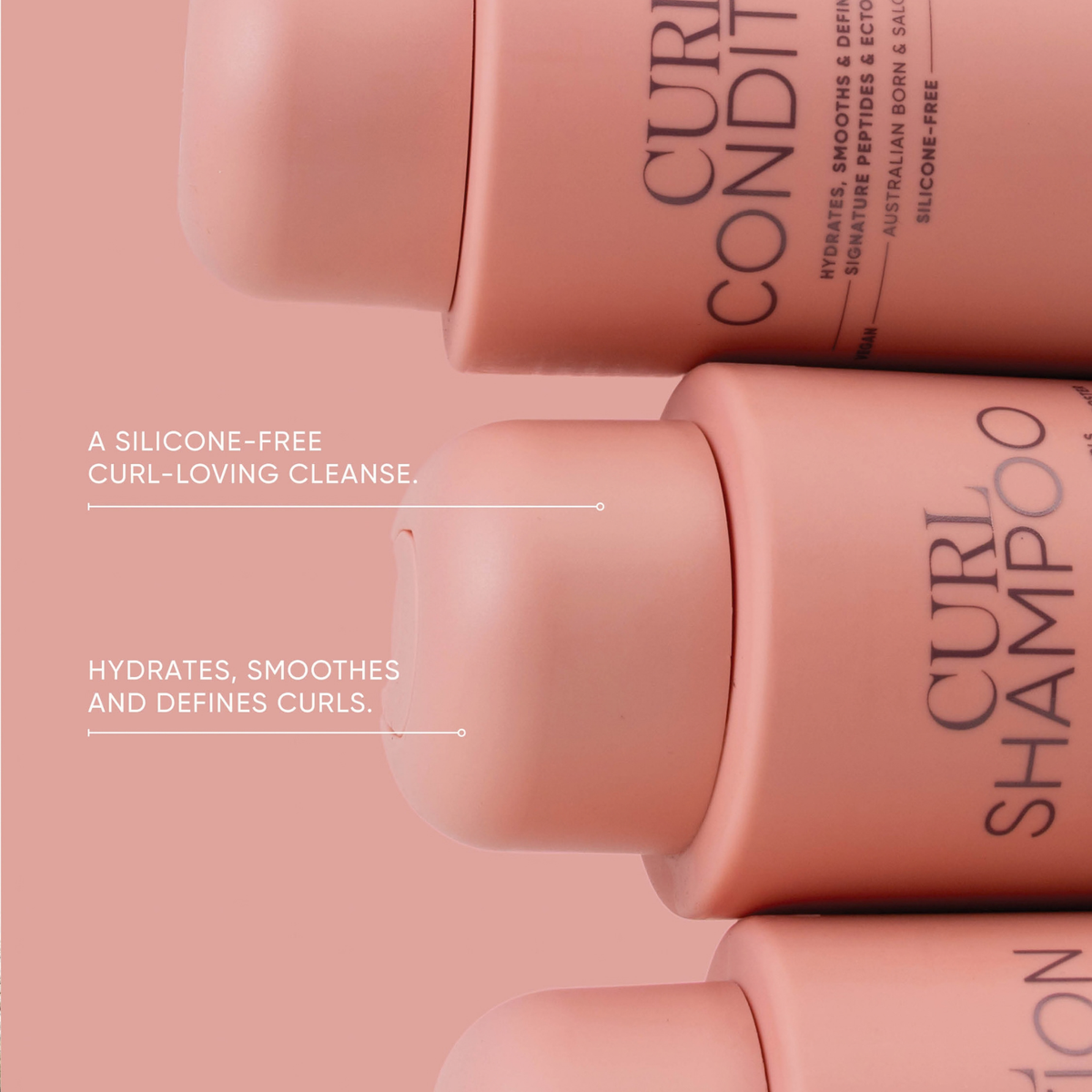 Nak Signature Curl Trio with a silicone-free formula for a curl-loving cleanse