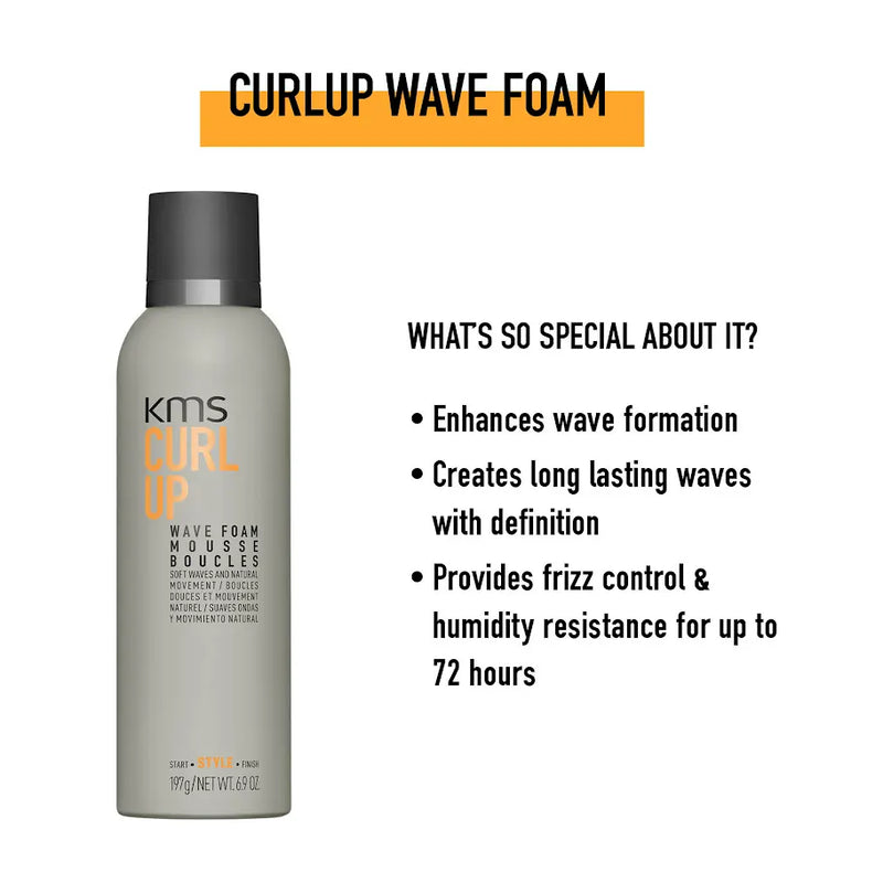 KMS Curl Up Wave Foam 200ml
