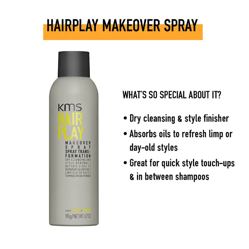 KMS Hair Play Makeover Spray 190g