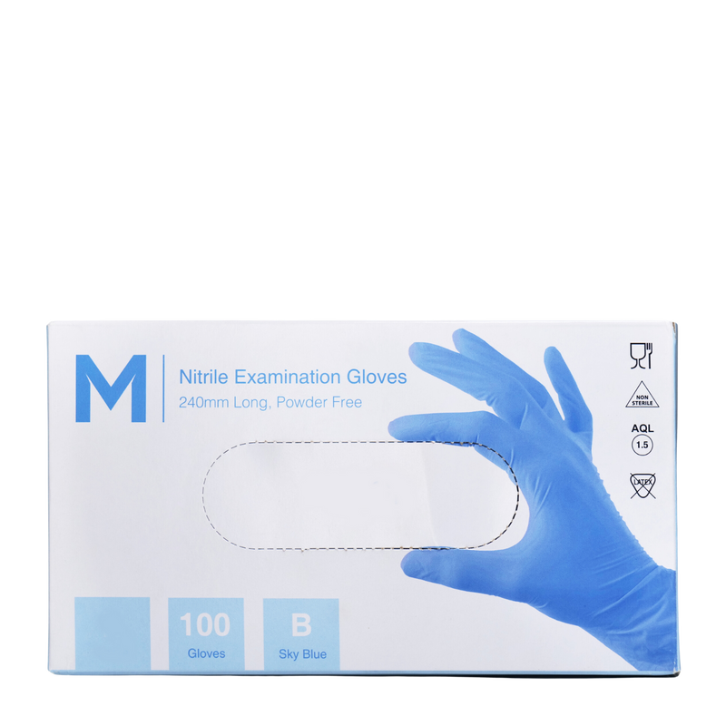 Nitrile Gloves Powder Free - Large 100pk