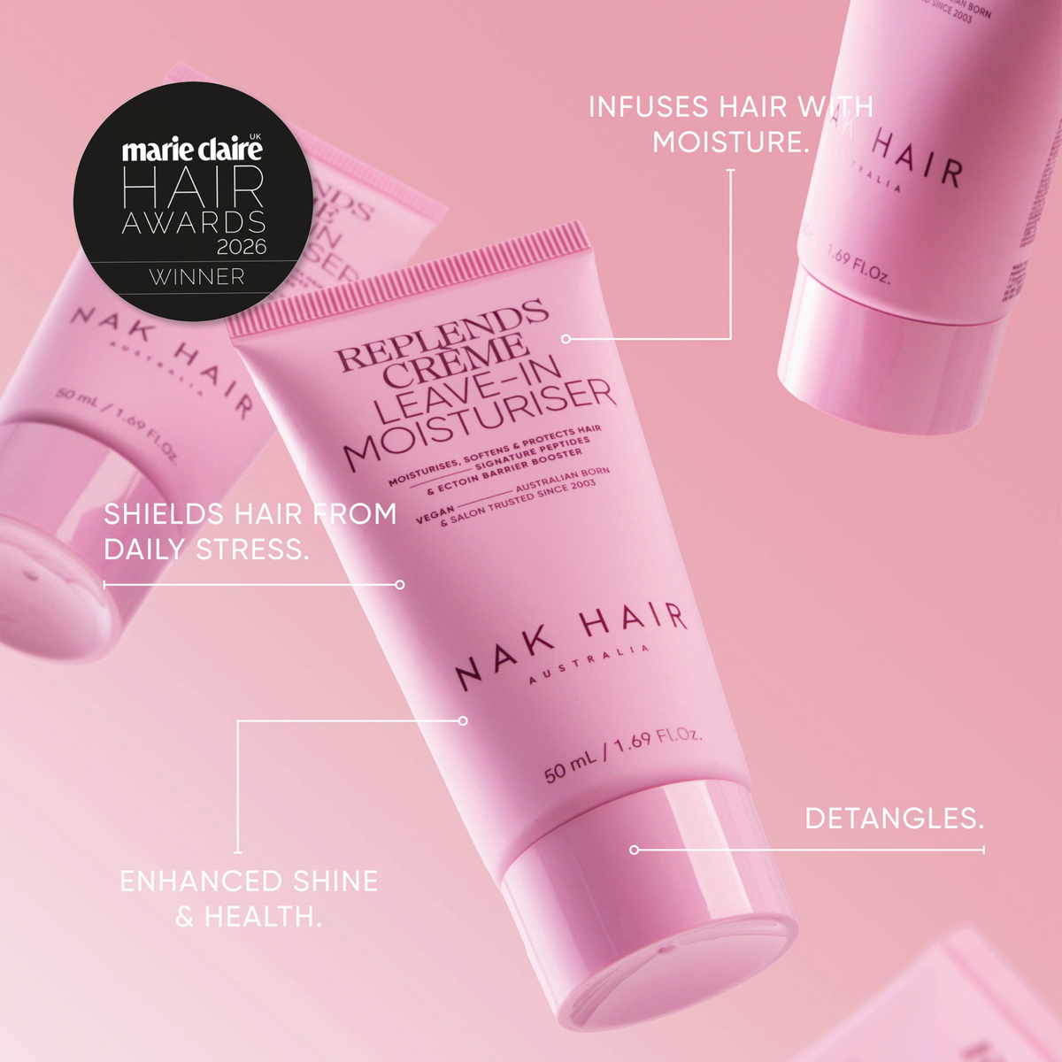 Nak Signature Nourish Travel Trio to repair and strengthen hair