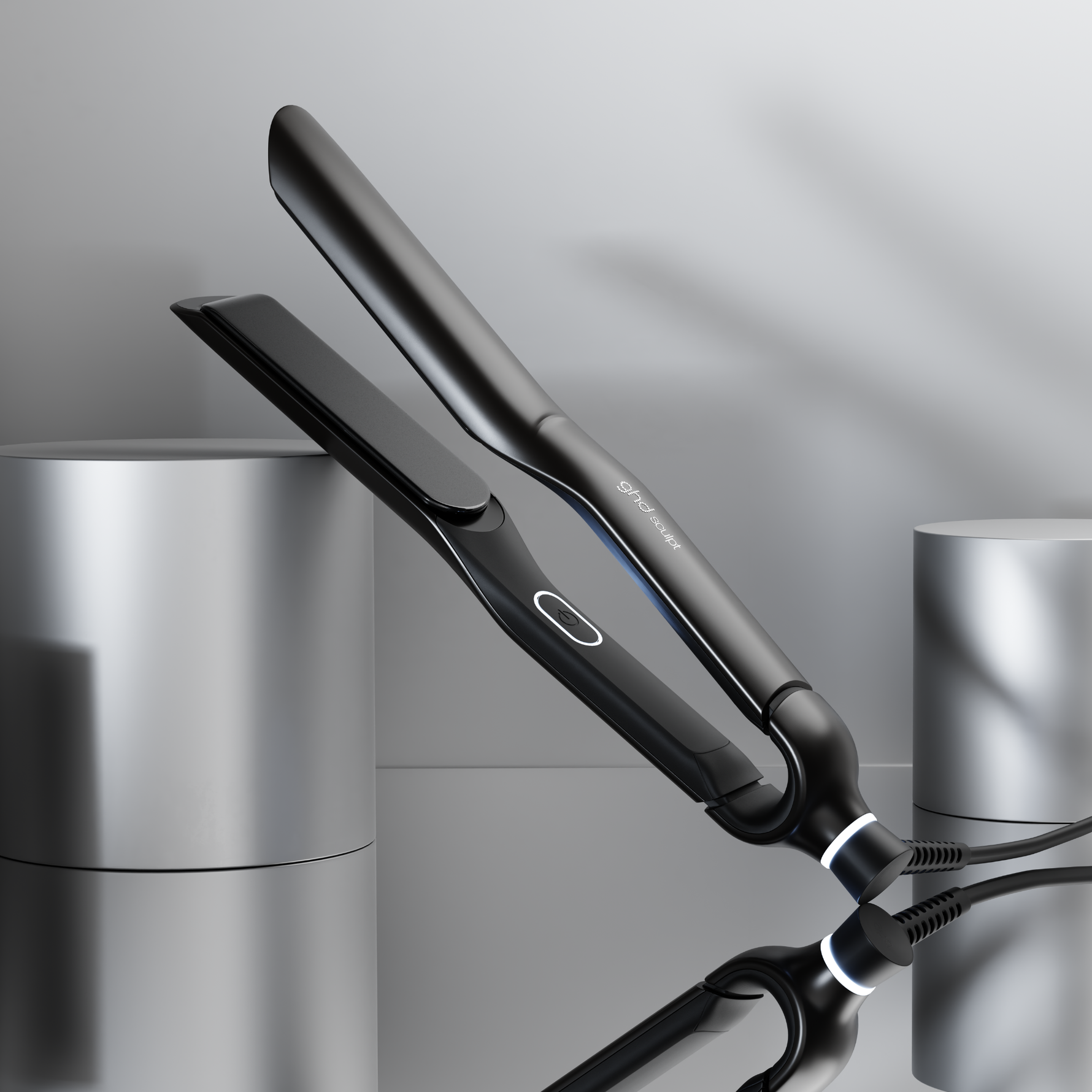 ghd sculpt interactive styler in black for curl definition