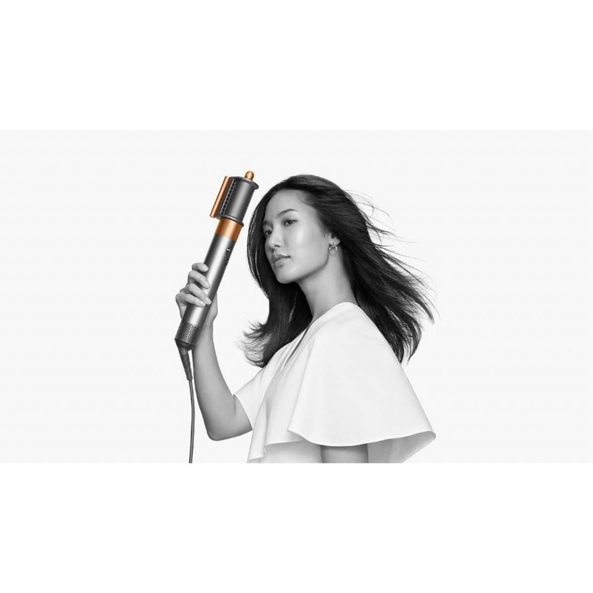 Dyson Airwrap™ Multi-styler and Dryer Complete Long in Bright Nickel/Rich Copper with Coanda airflow to help with flyaways
