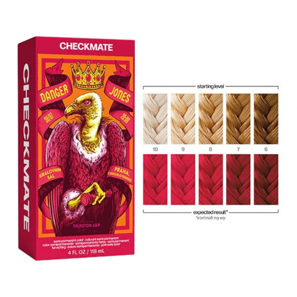 Danger Jones Semi-Permanent Colour - Checkmate (Red) 118ml