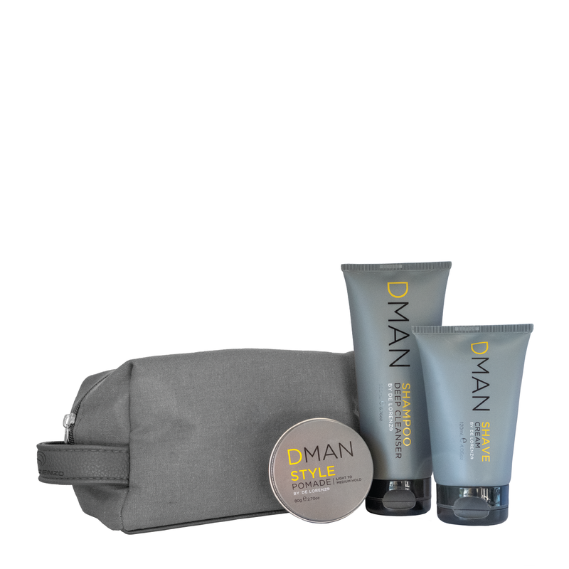 DMAN  Shampoo + Shaving Cream + Pomade Gift Pack