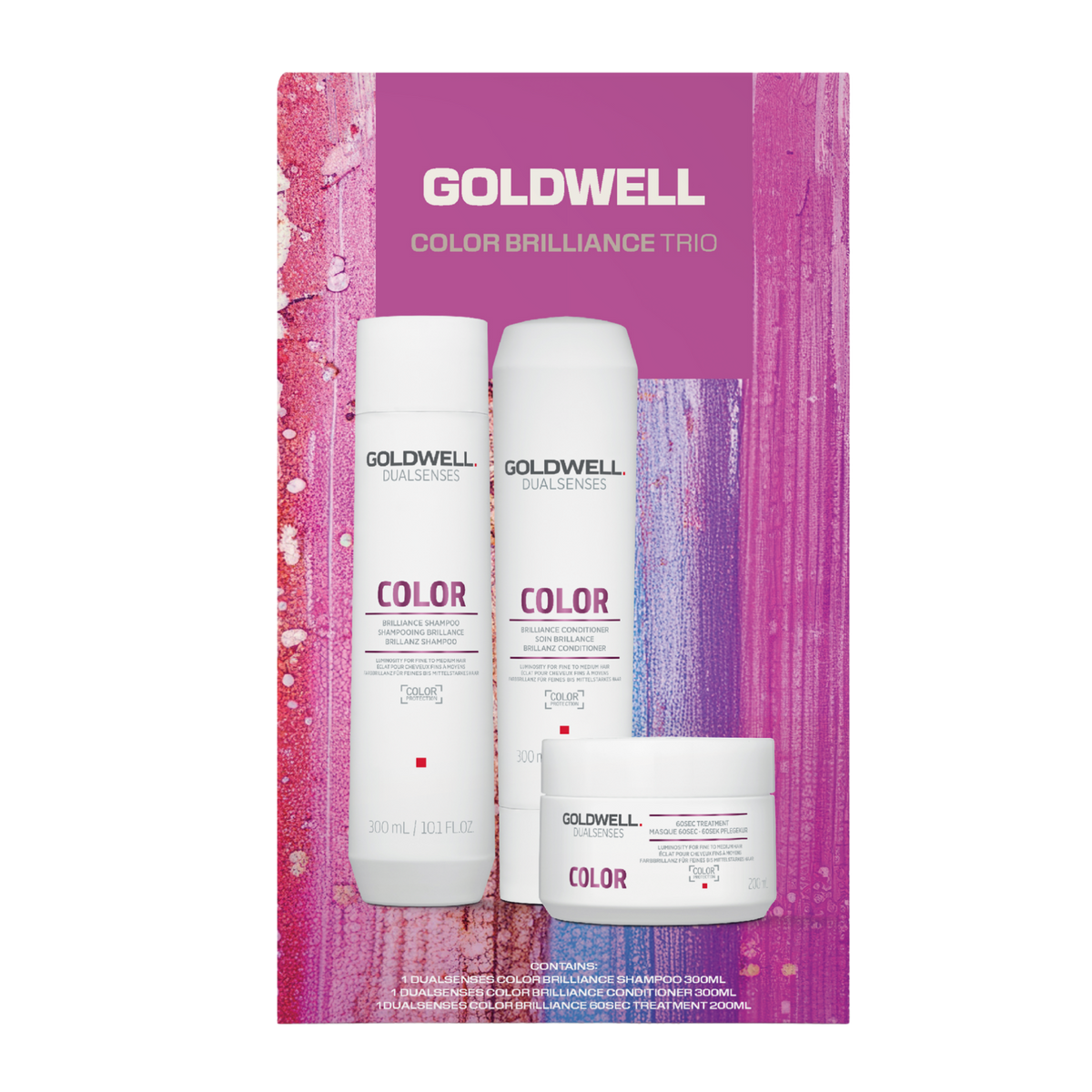 Goldwell Dualsenses Color Brilliance Trio to help minimise colour-fade