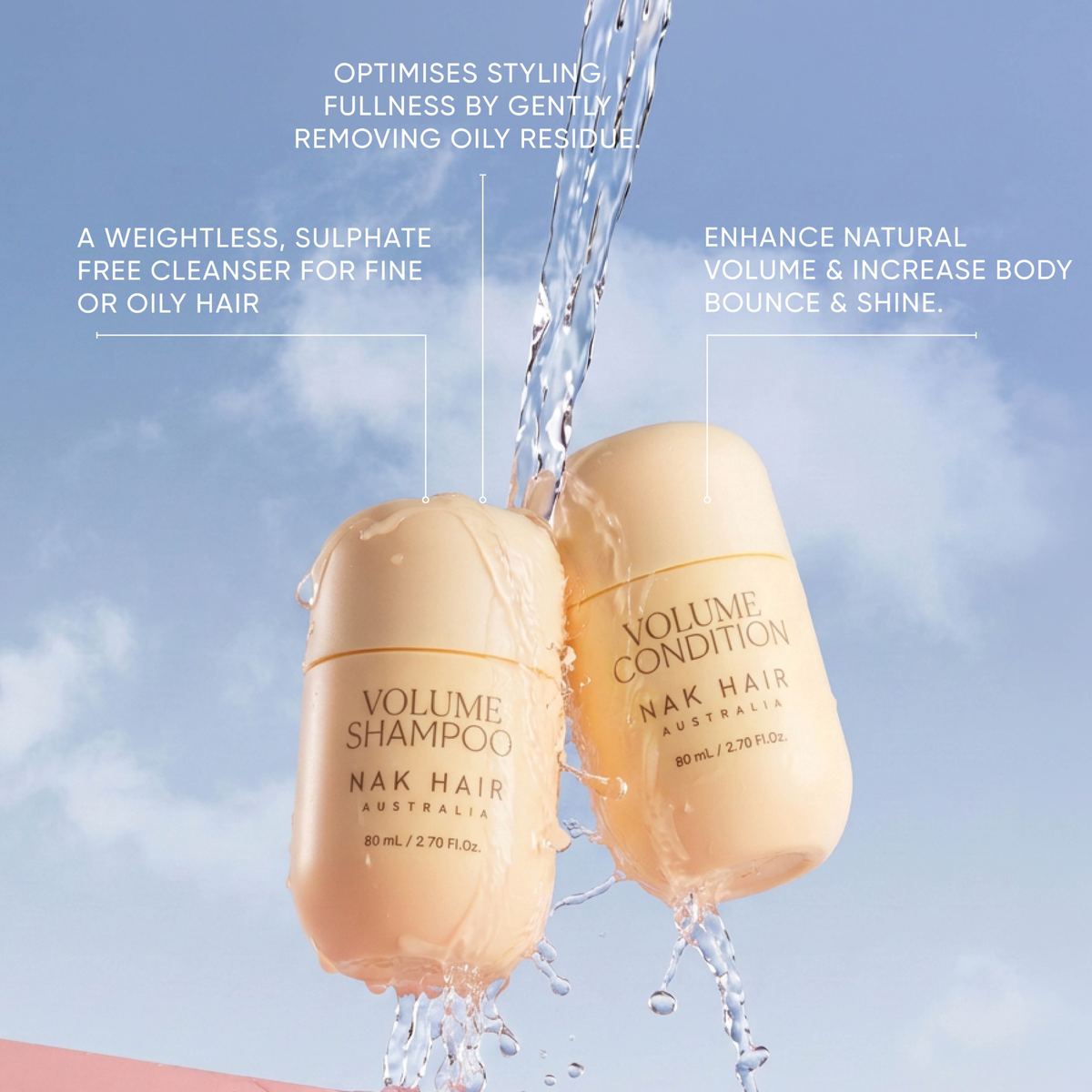 Nak Signature Volume Travel Trio to enhance natural volume