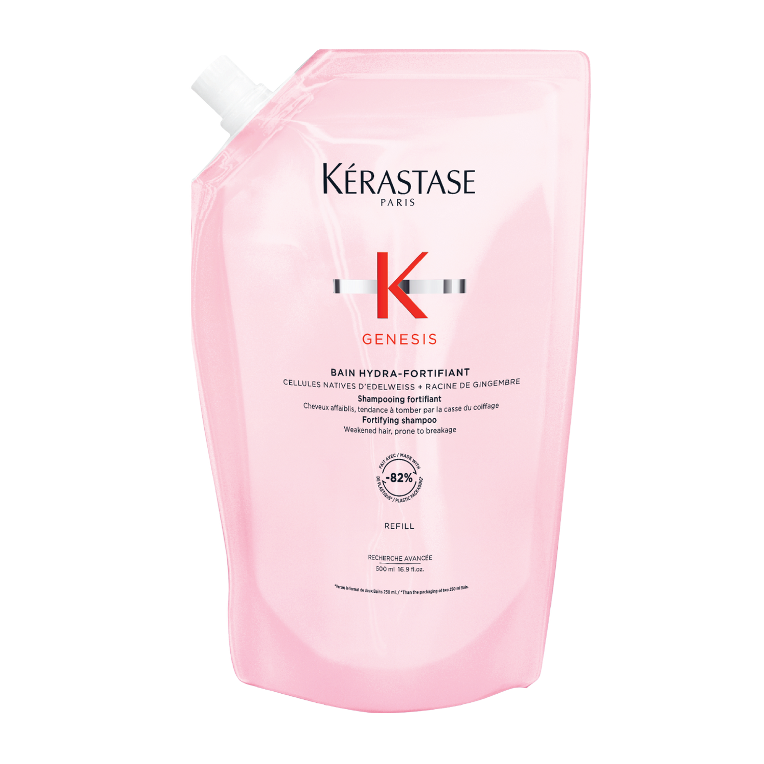 Kerastase Genesis Hydra-Fortifiant Refill Shampoo Pouch For Fine Hair 500ml