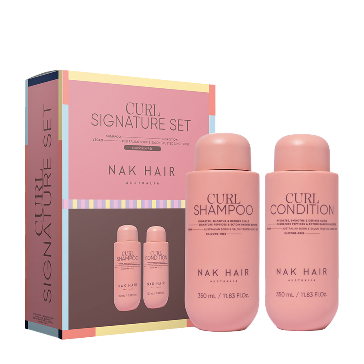 Nak Signature Curl Duo to hydrate and smooth curls