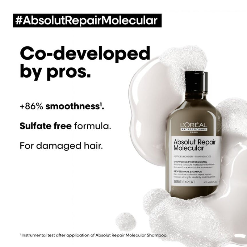 L'Oreal Professional Serie Expert Absolut Repair Molecular Shampoo 300ml