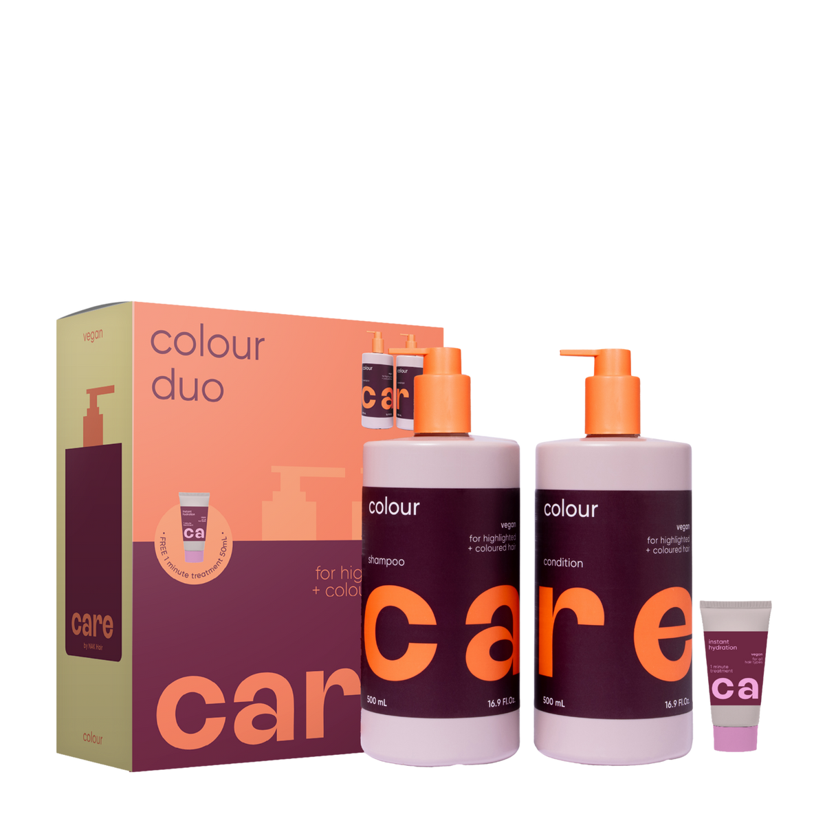 Nak Care Colour Duo to replenish moisture while protecting coloured hair