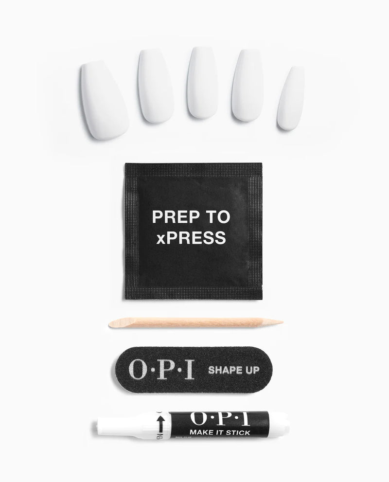 OPI xPRESS/ON Instant Gel-Like Salon Manicure - Alpine Snow - Long