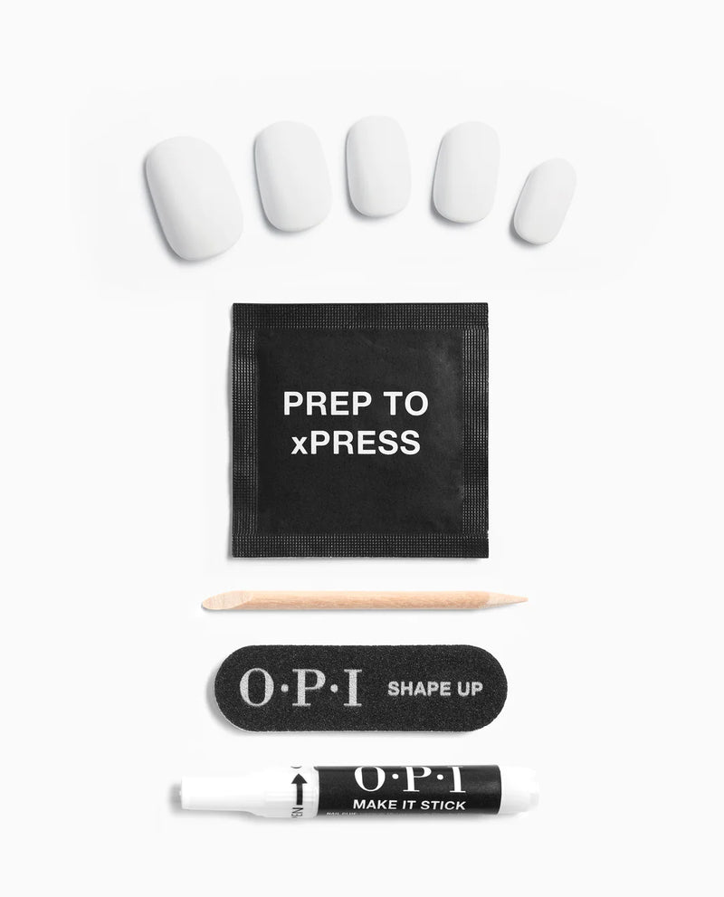 OPI xPRESS/ON Instant Gel-Like Salon Manicure - Alpine Snow - Classic