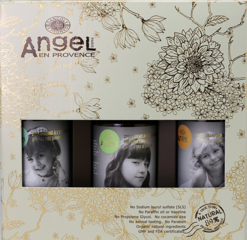 Angel En Provence Kids Tea Tree Detangler Trio Gift Pack