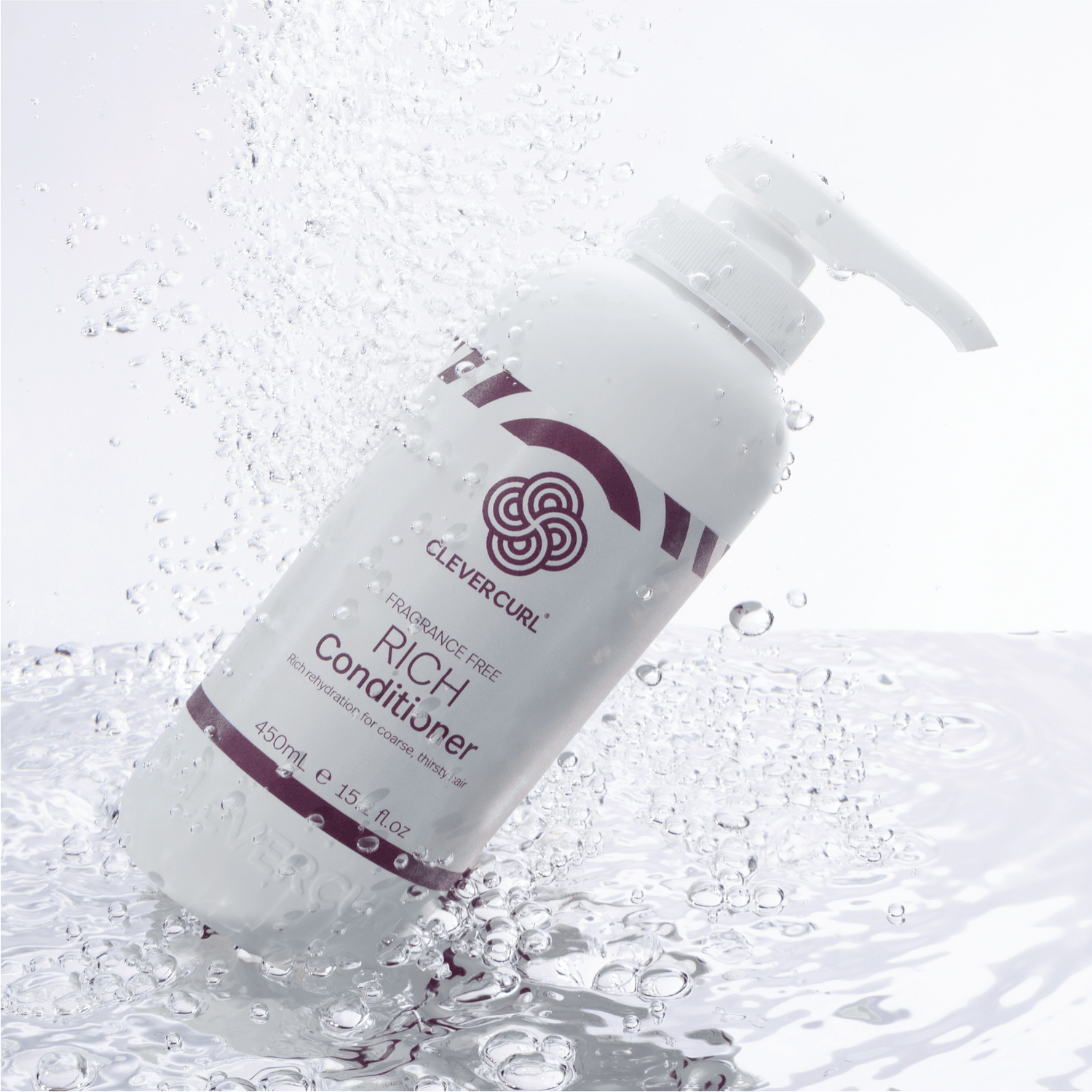Clever Curl Fragrance Free Rich Conditioner 450ml