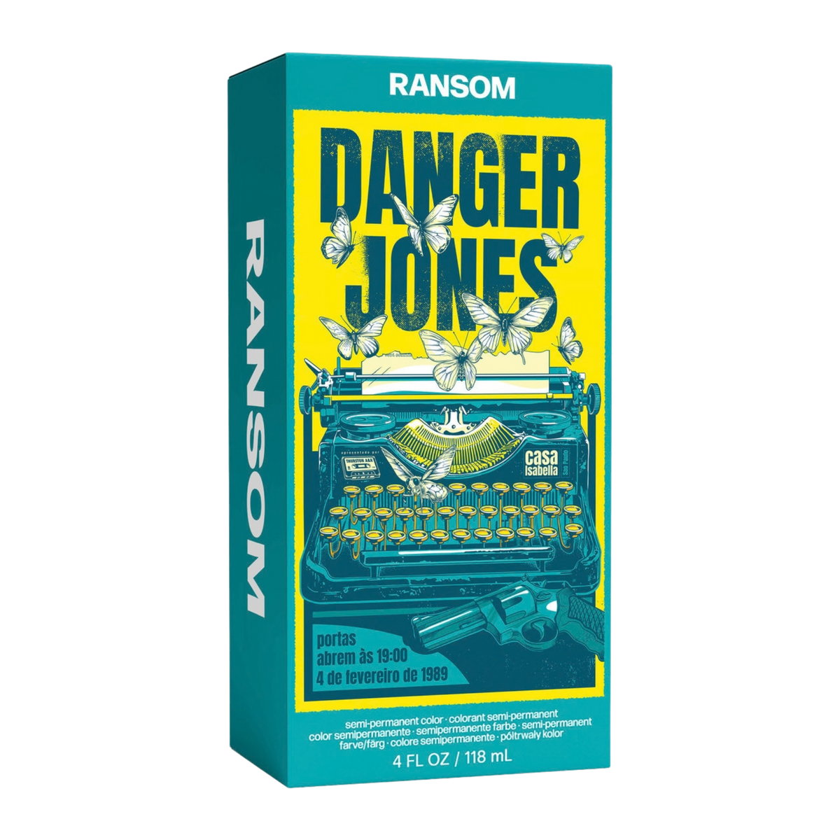 Danger Jones Semi-Permanent Colour - Ransom (Teal) for vibrant colour that lasts