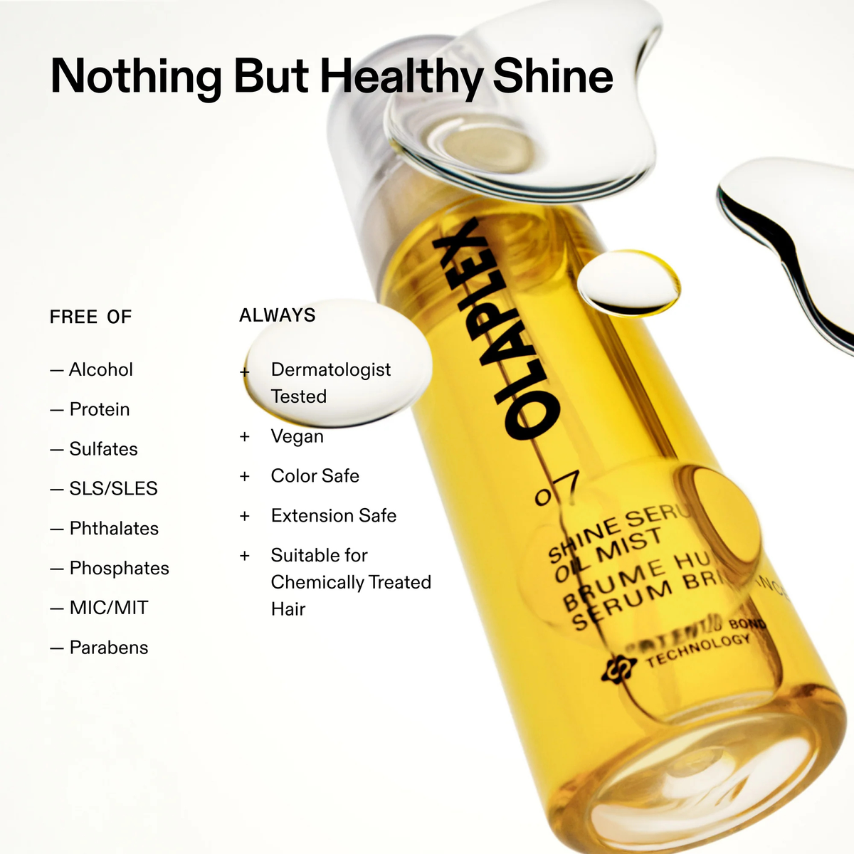 Olaplex No.7 Shine Serum Oil Mist safe for colour and chemically treated hair