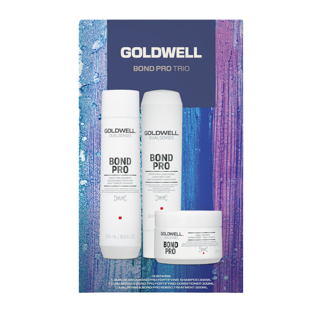 Goldwell Dualsenses Bond Pro Trio to protect hair against further damage