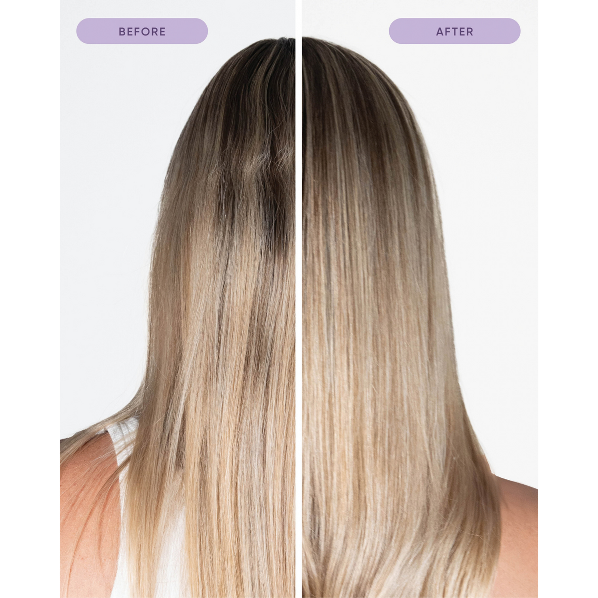 Nak Signature Blonde Plus Duo to enhance shine and smoothness of blonde and grey hair