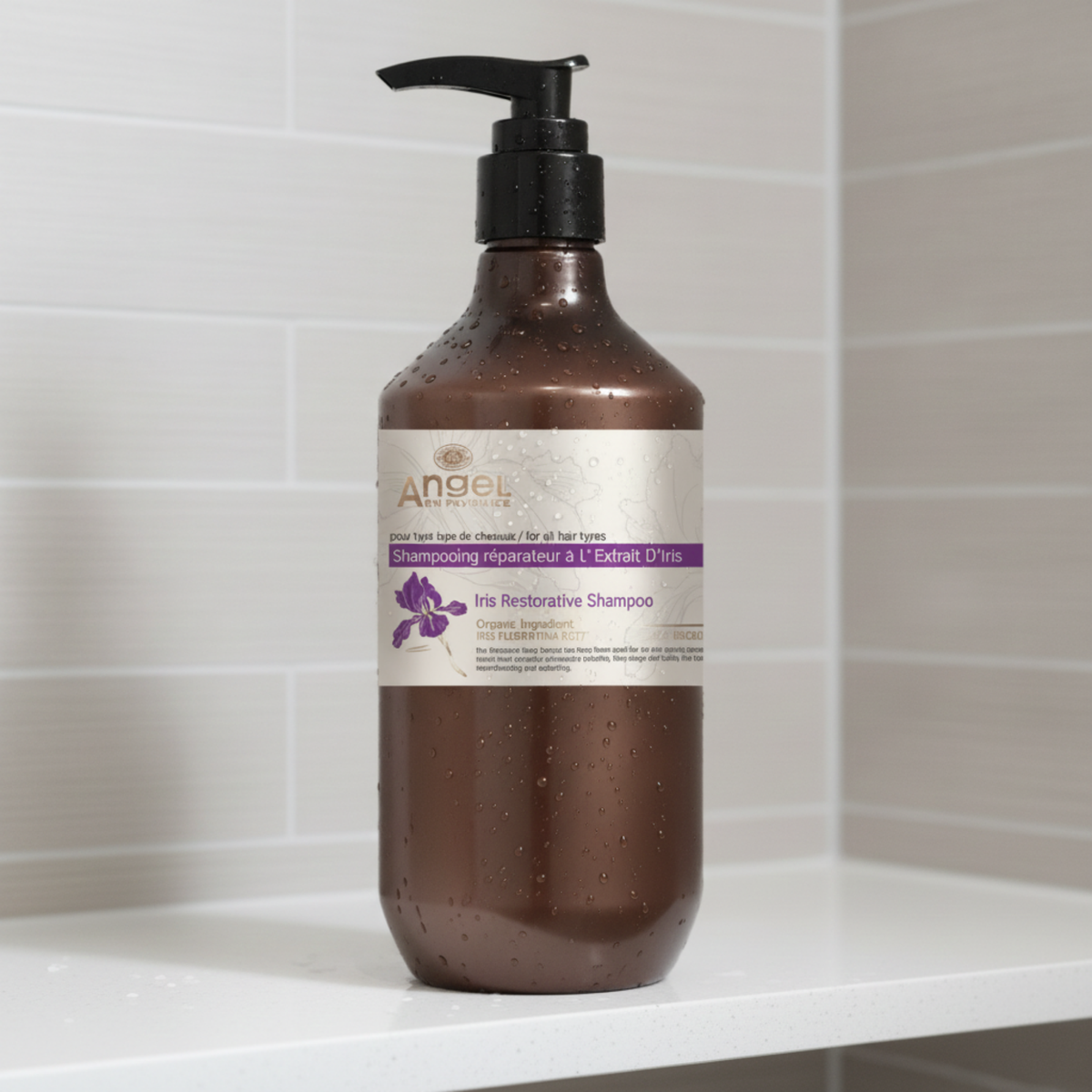 Angel En Provence Iris Restorative Shampoo for restoring softness and shine