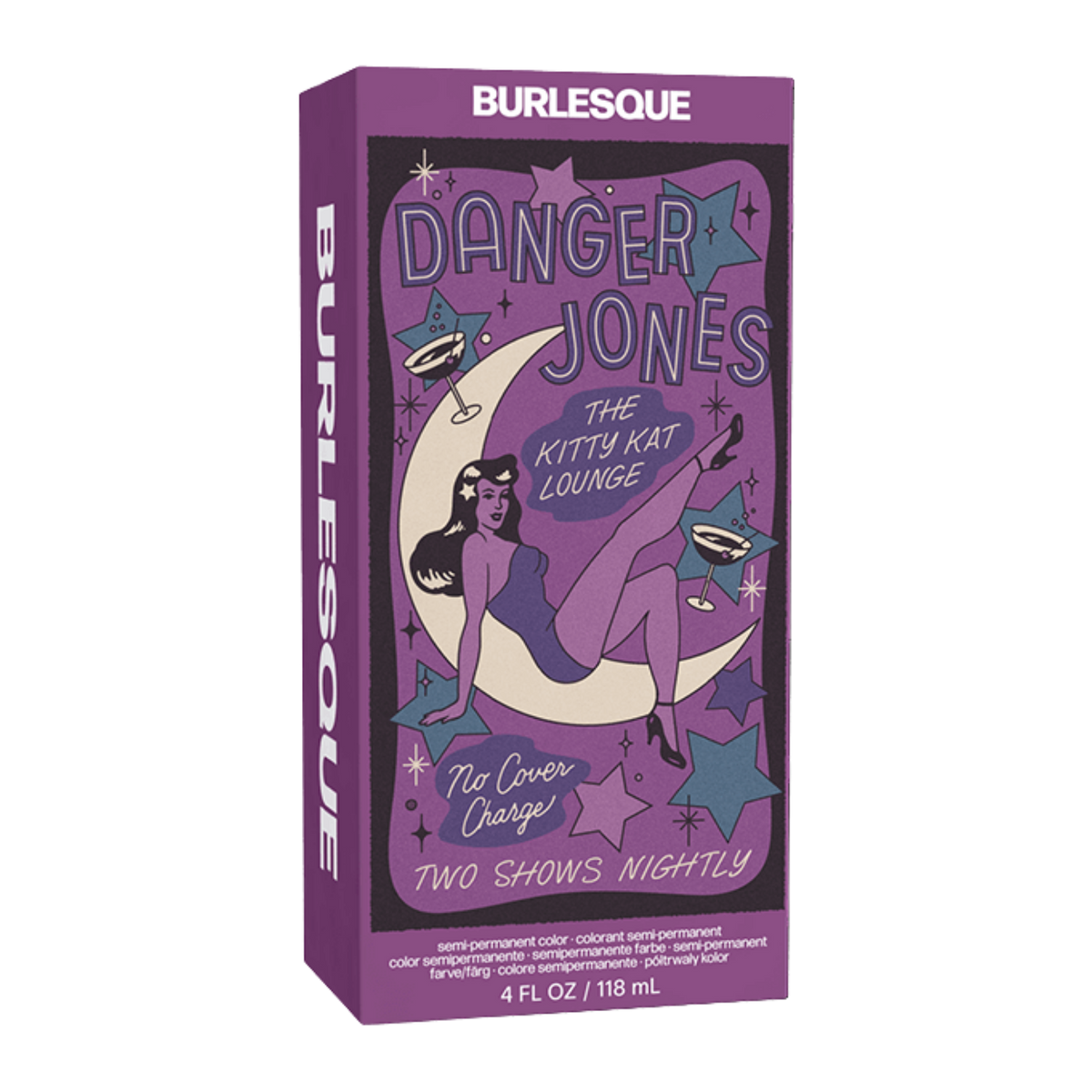 Danger Jones Semi-Permanent Colour - Burlesque (Mauve) for vibrant hair colour.