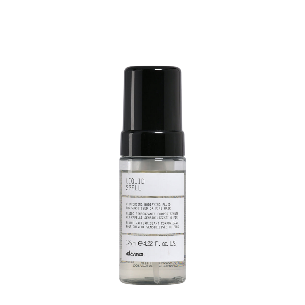 Davines Liquid Spell Reinforcing Bodifying Fluid for naturally shiny and silky hair