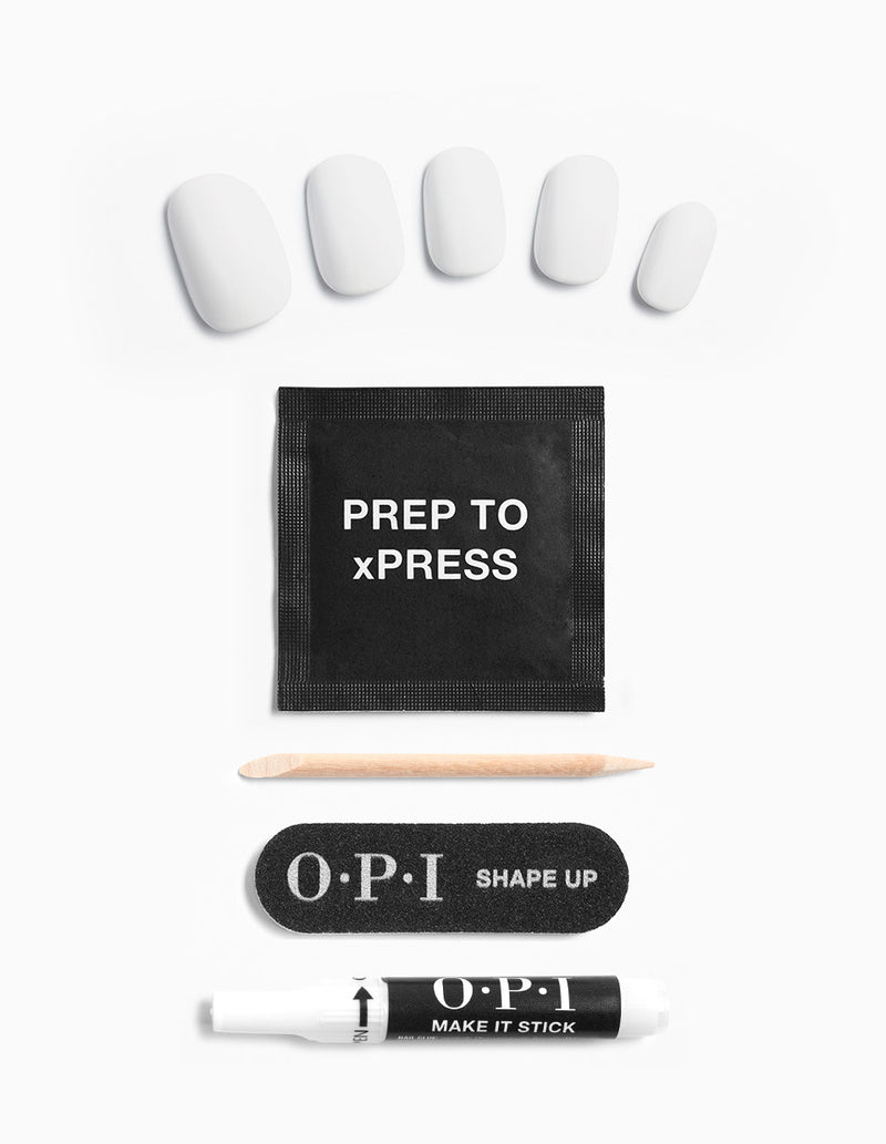 OPI xPRESS/ON Instant Gel-Like Salon Manicure - Alpine Snow - Classic *