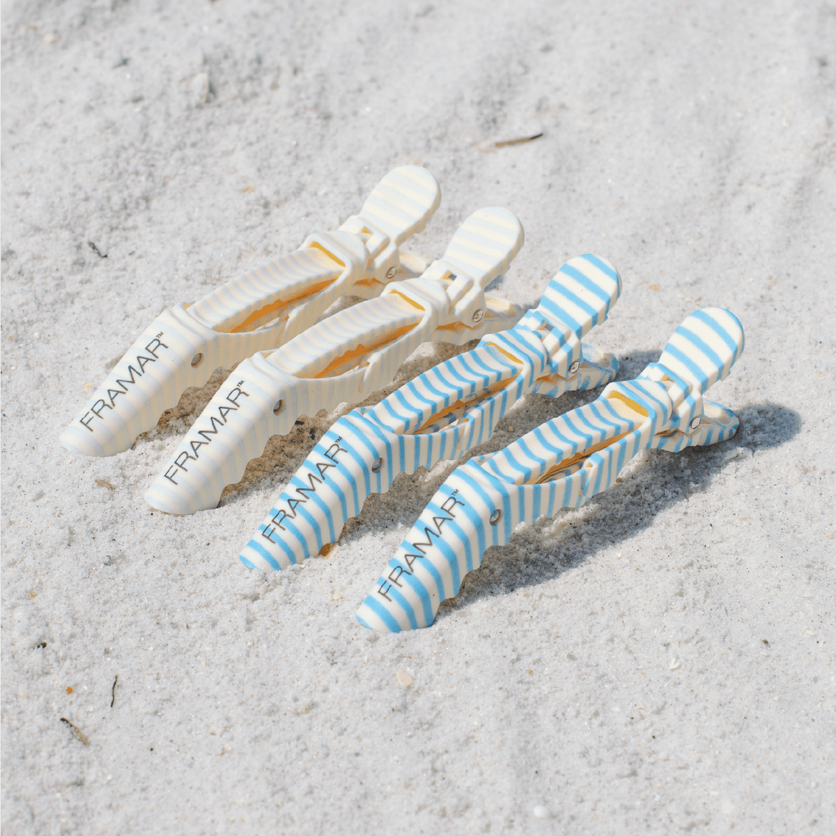 Framar Beach Bum Gator Grips made to handle thick hair and heavy sections