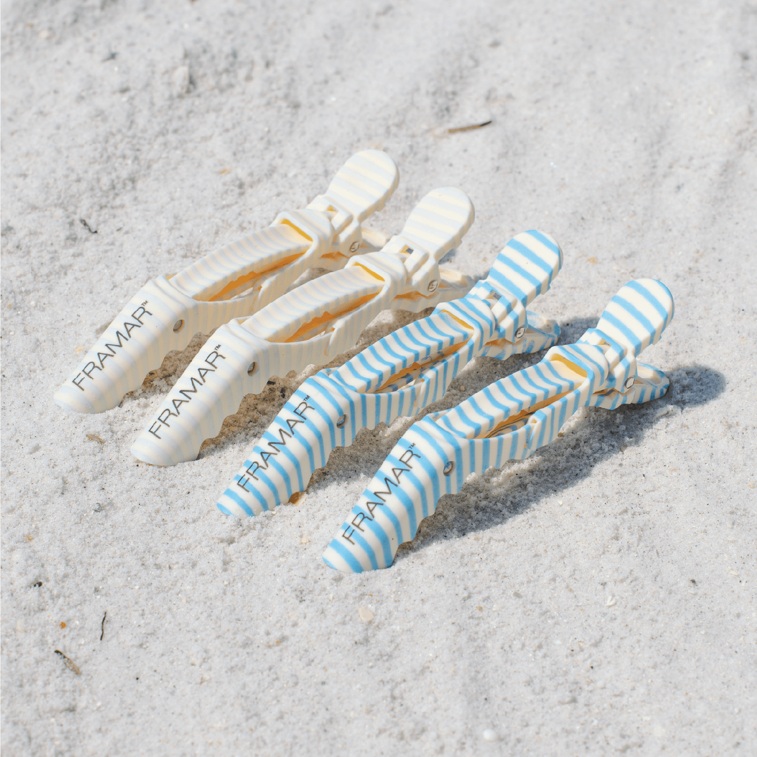 Framar Beach Bum Gator Grips made to handle thick hair and heavy sections