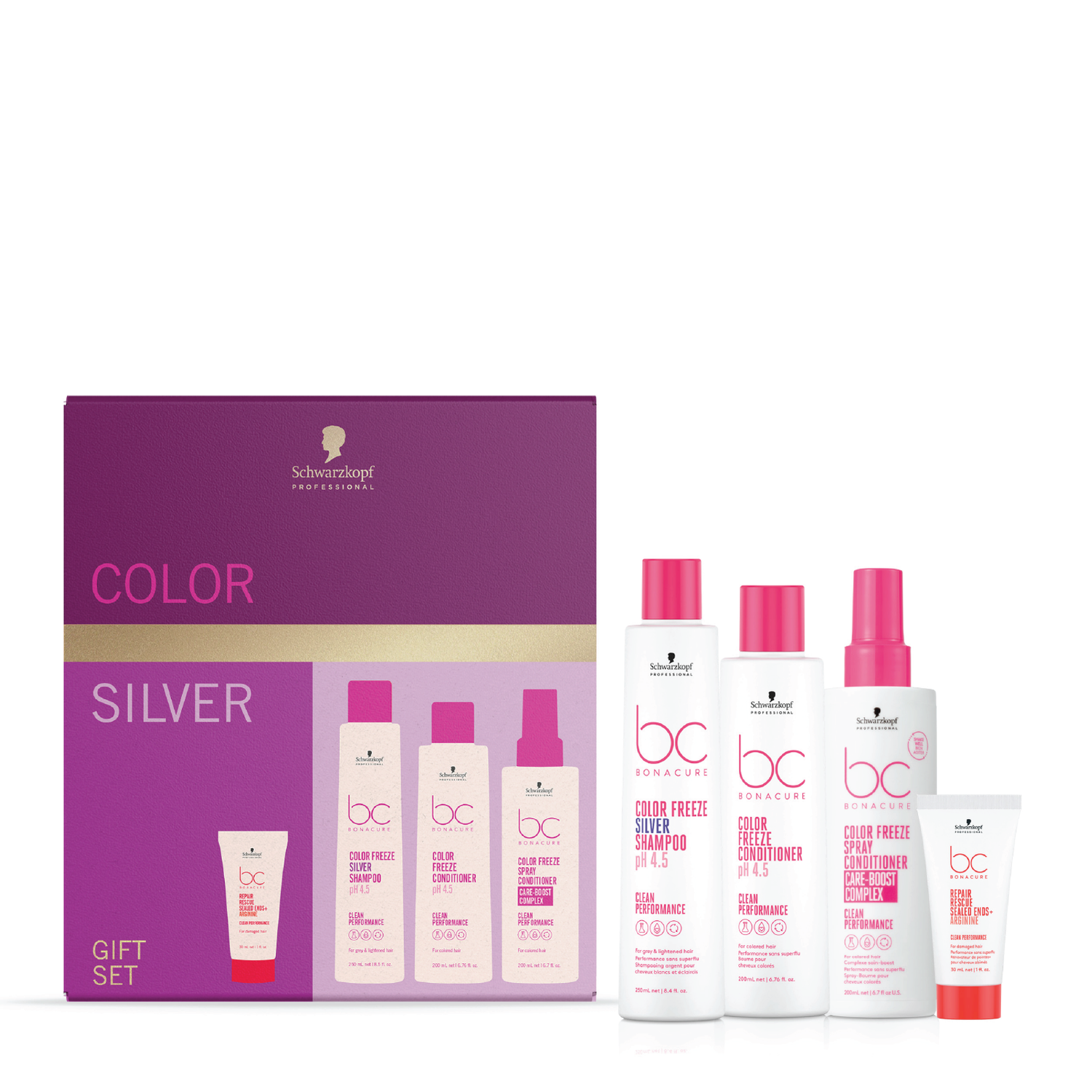 Schwarzkopf BC Color Freeze Silver Quad Gift Pack