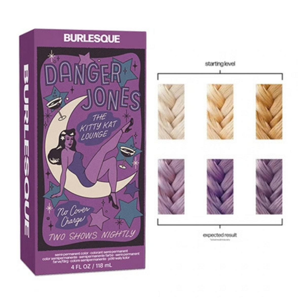 Danger Jones Semi-Permanent Colour - Burlesque (Mauve) 118ml