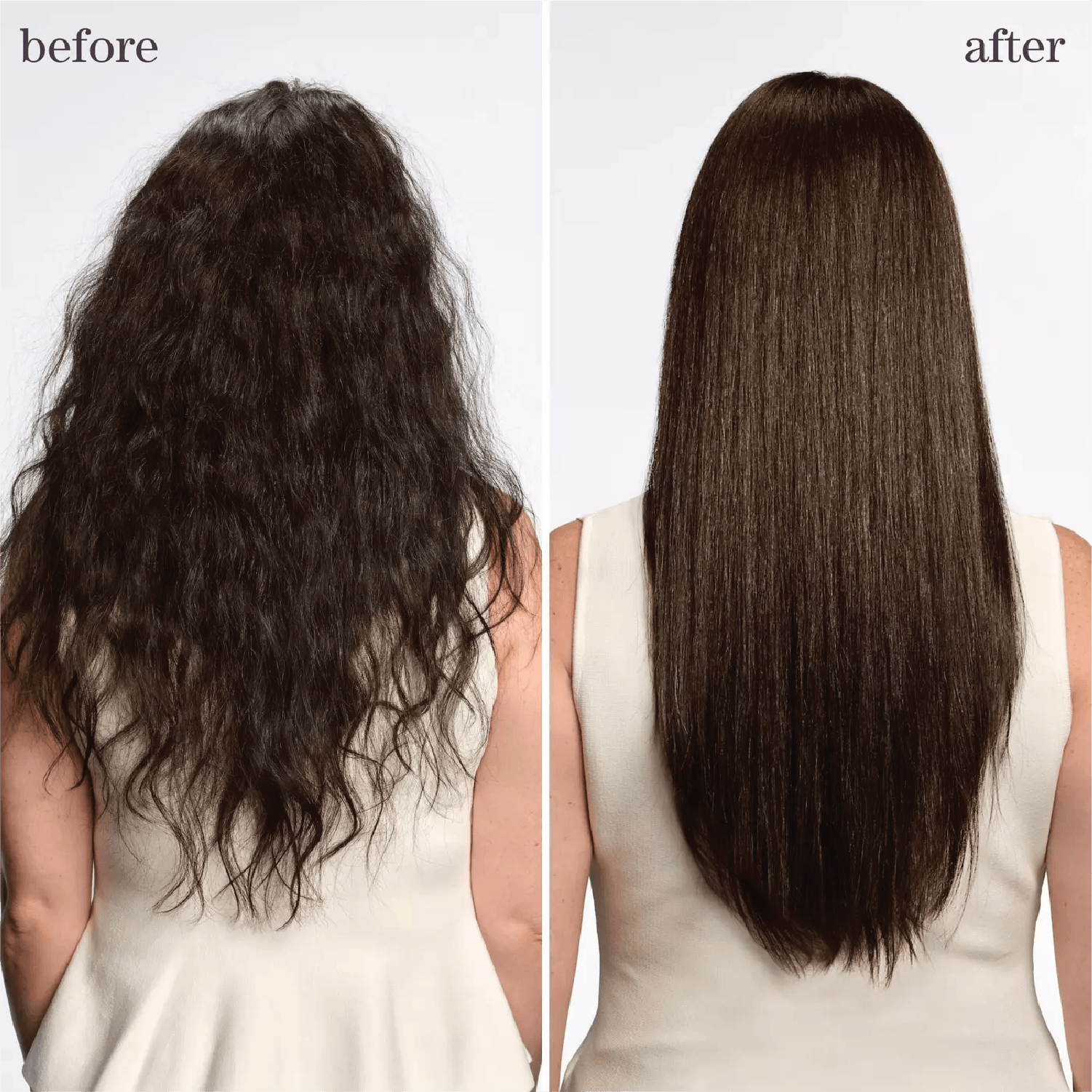 Pureology Smooth Gloss Shampoo before and after with smoother hair