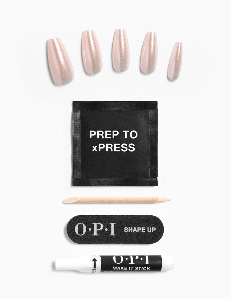OPI xPRESS/ON Instant Gel-Like Salon Manicure - Throw Me a Kiss - Long *
