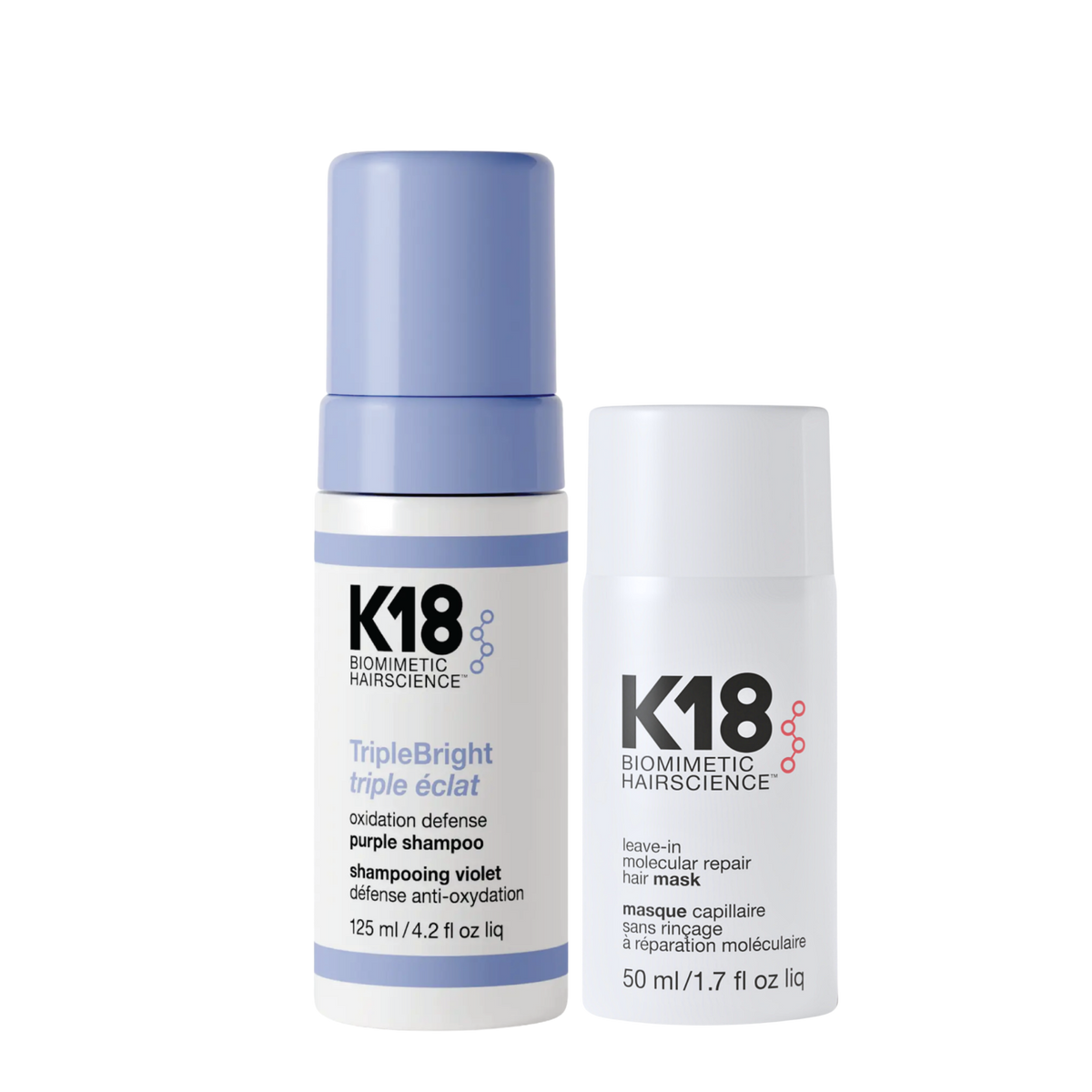 K18 Molecular Repair Blonde Duo for blonde hair repair