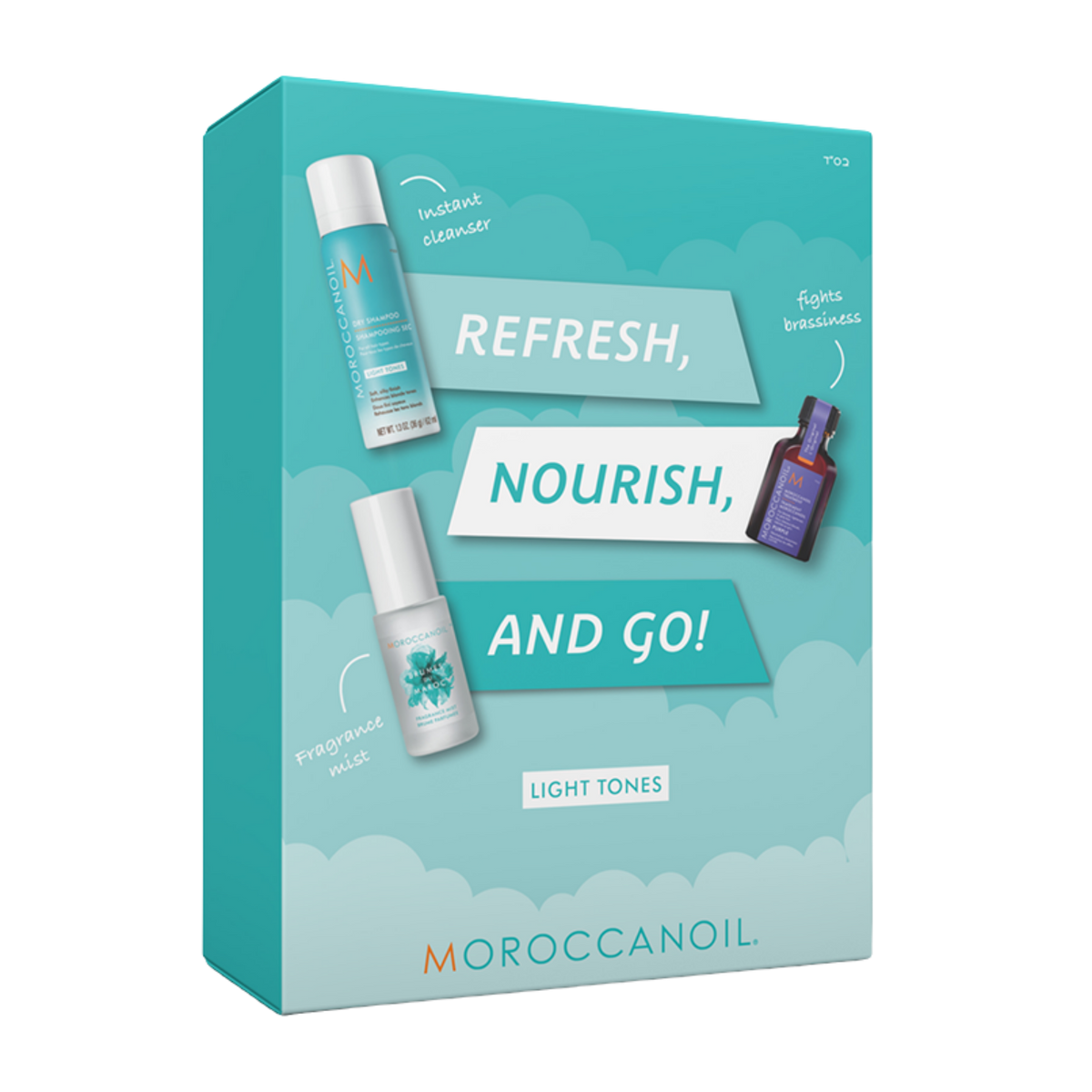 Moroccanoil Refresh and Go Light Gift Pack to refresh light toned hair