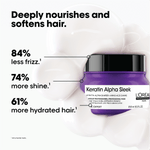 L'Oreal Professional Keratin Alpha Sleek Mask for long-lasting smoothness