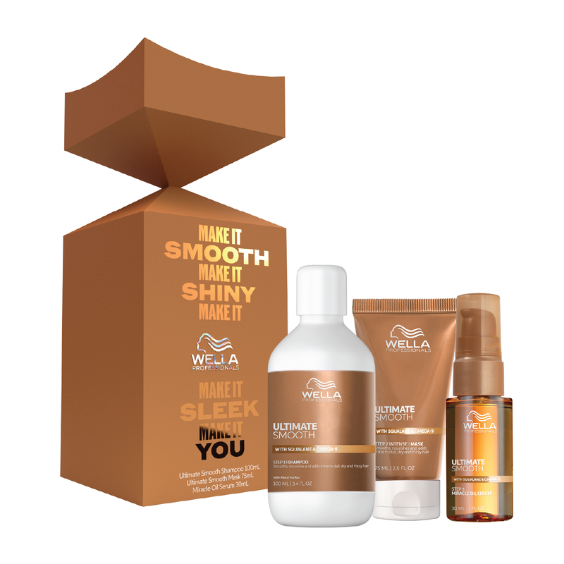 Wella Ultimate Smooth + Cracker Trio Gift Pack