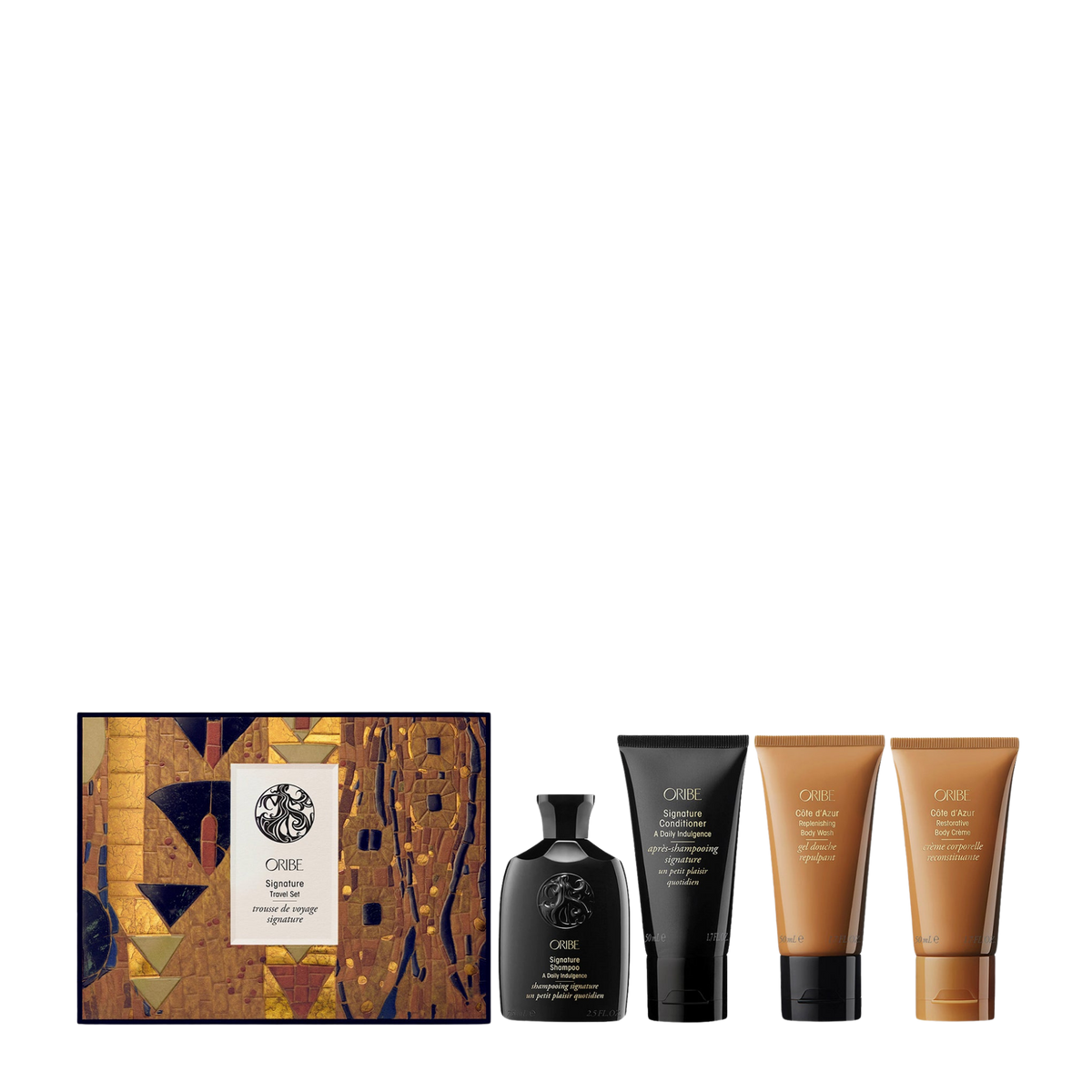 Oribe Signature Travel Gift Pack for shine and hydration on-the-go