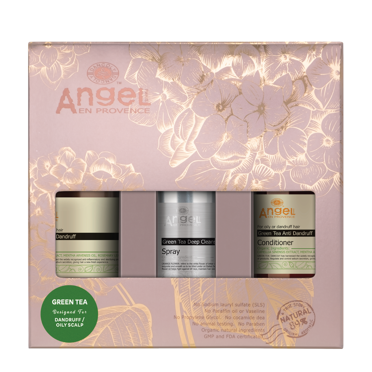 Angel En Provence Green Tea Anti Dandruff Trio Gift Pack