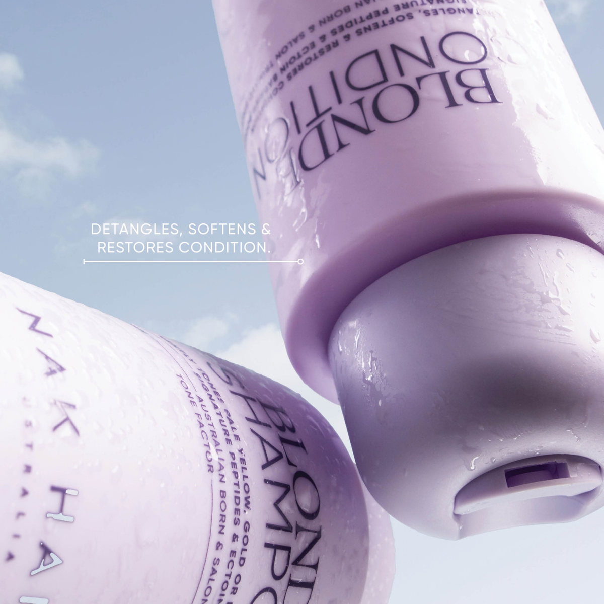 Nak Signature Blonde Plus Duo to soften and restore moisture of blonde and grey hair