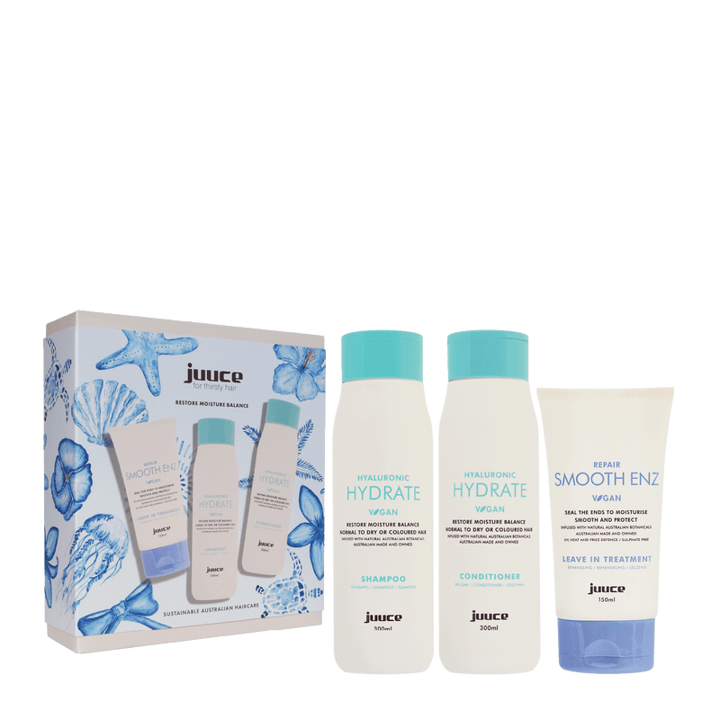 JUUCE Hyaluronic Hydrate + Smooth Enz Trio