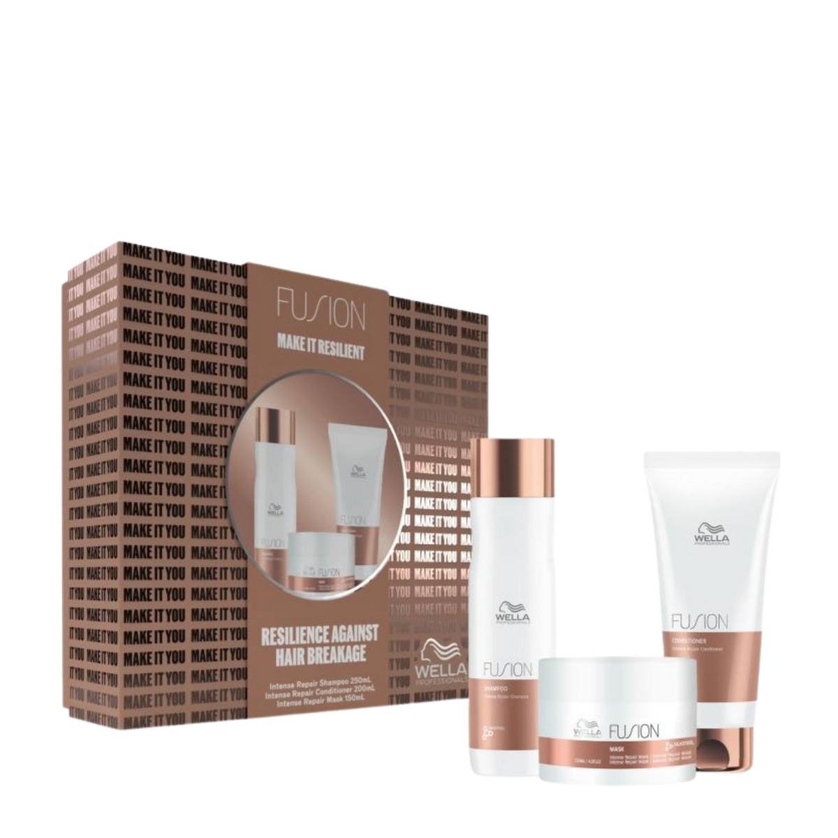 Wella Fusion Trio Gift Pack to protect hair against damage and breakage 