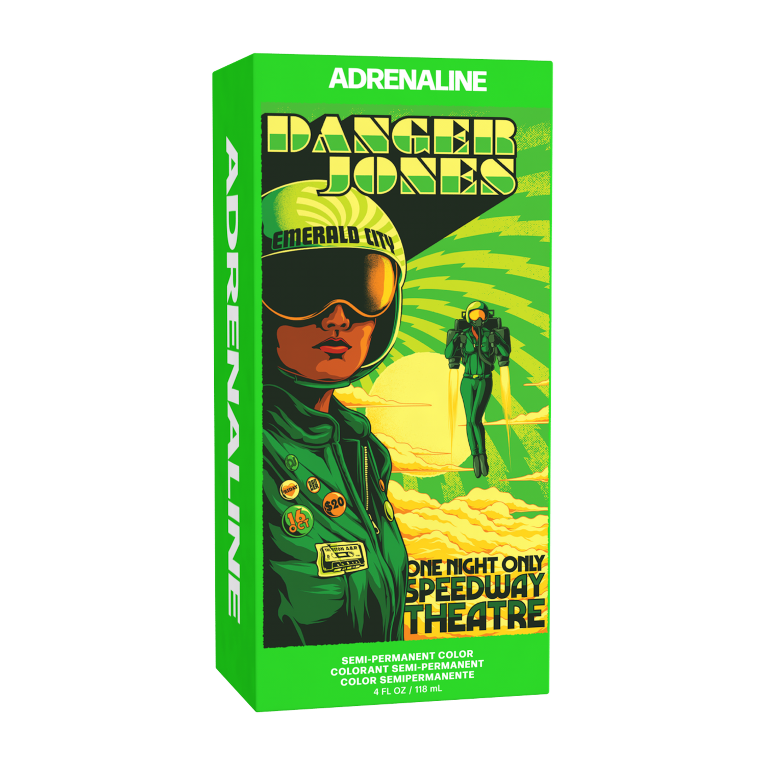 Danger Jones Semi-Permanent Colour - Adrenaline (Neon Green) 118ml