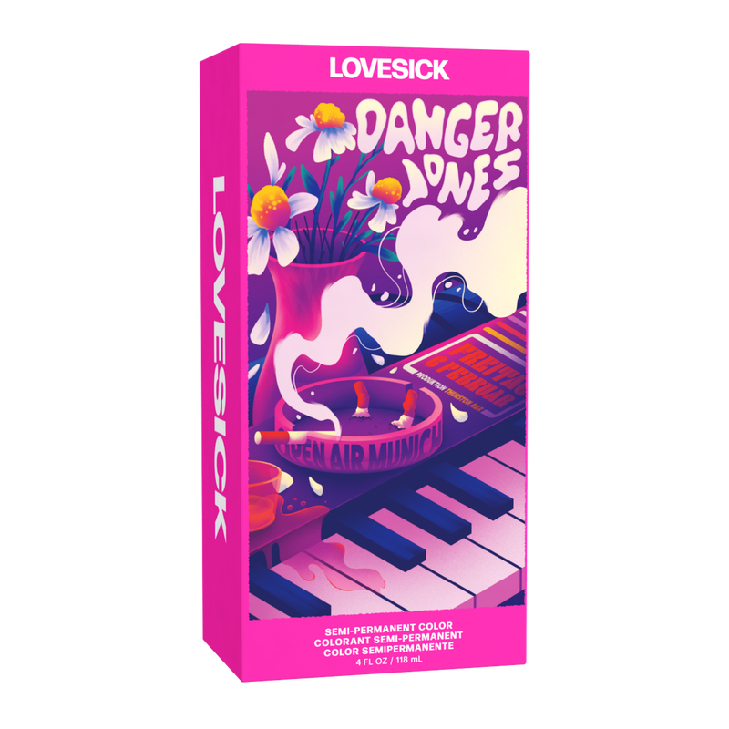 Danger Jones Semi-Permanent Colour - Lovesick (Neon Pink) 118ml