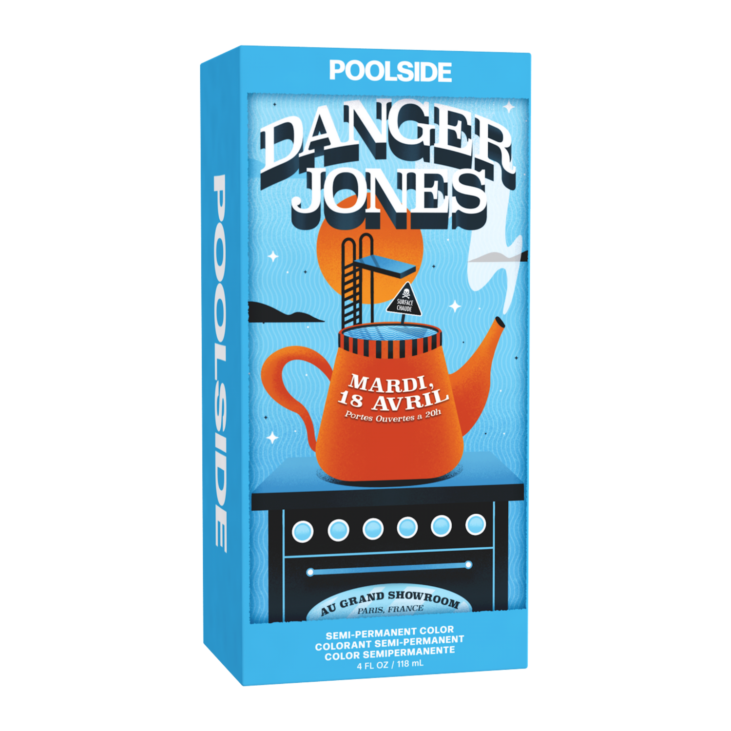 Danger Jones Semi-Permanent Colour - Poolside (Light Blue) 118ml