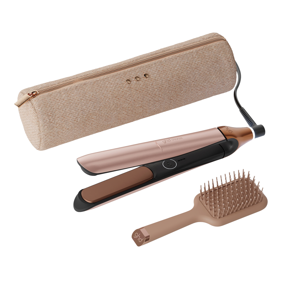 ghd Chronos Hair Straightener in Cashmere Beige Gift Set