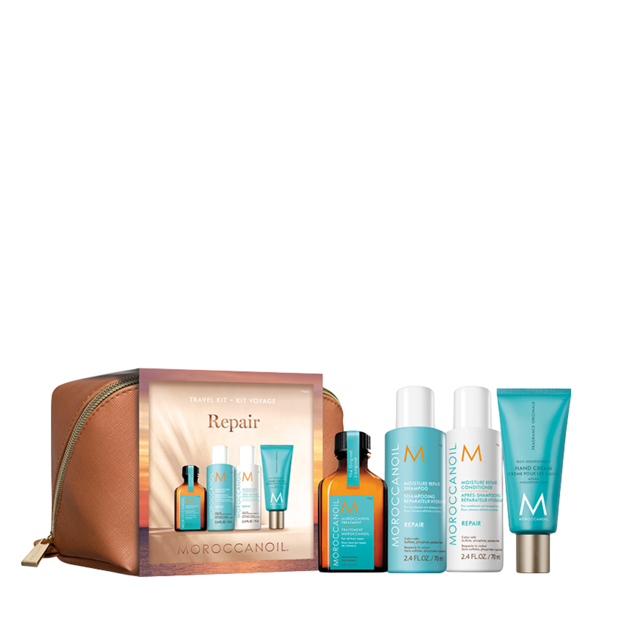 Moroccanoil Discover Repair Mini Essentials Gift Pack to improve elasticity and repair hair