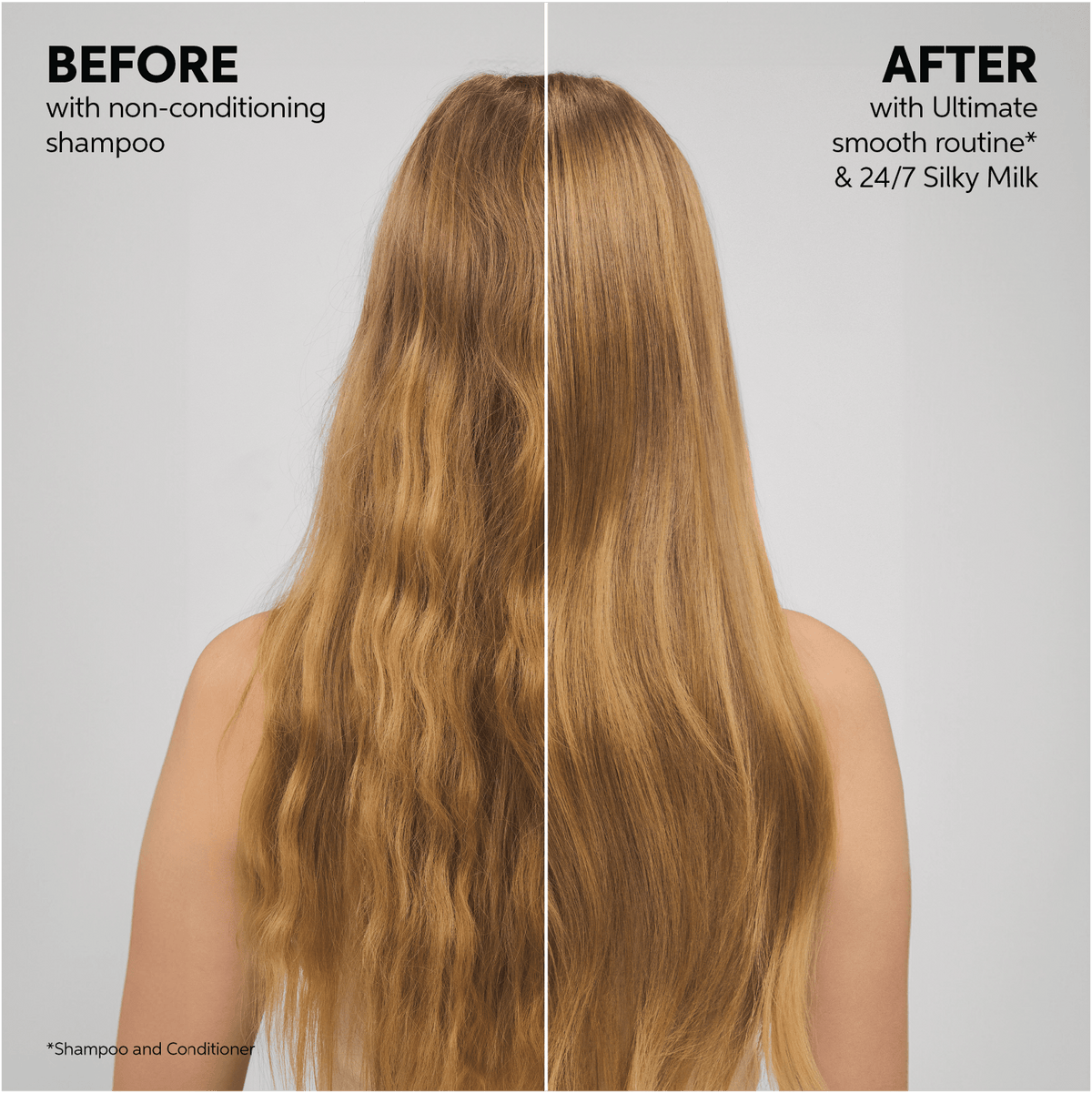 Wella Ultimate Smooth Silky Milk for long-lasting shine
